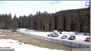 Archiviertes Webcam Bild: Pokljuka: Biathlonstadion Eingang am 12.04.2026 um 14:49 Uhr