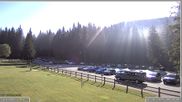 Archived webcam image showing Pokljuka: Biathlon Stadium Entrance on 12 Jul 2026 at 08:34