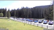 Archived webcam image showing Pokljuka: Biathlon Stadium Entrance on 12 Jul 2026 at 10:34