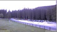 Archiviertes Webcam Bild: Pokljuka: Biathlonstadion Eingang am 26.08.2026 um 07:23 Uhr