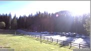 Archiviertes Webcam Bild: Pokljuka: Biathlonstadion Eingang am 26.08.2026 um 08:23 Uhr