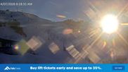Archived webcam image showing Falls Creek: Scott Chair Base Station on 4 Jul 2026 at 00:05