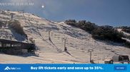 Archived webcam image showing Falls Creek: Scott Chair Base Station on 4 Jul 2026 at 02:05