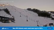 Archived webcam image showing Falls Creek: Scott Chair Base Station on 4 Jul 2026 at 08:05