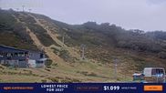Archived webcam image showing Falls Creek: Scott Chair Base Station on 4 Oct 2026 at 22:04