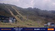 Archived webcam image showing Falls Creek: Scott Chair Base Station on 5 Oct 2026 at 00:04