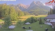 Archived webcam image showing Grainau - View Hotel Längenfelder Hof on 12 Jul 2026 at 18:57