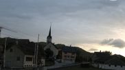 Archived webcam image showing Gonten - View Church and Trails on 16 Sep 2026 at 18:39