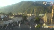 Archived webcam image showing Bolzano - Walther Square on 12 Jul 2026 at 07:54