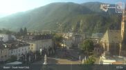 Archived webcam image showing Bolzano - Walther Square on 12 Jul 2026 at 08:54
