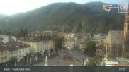 Archived webcam image showing Bolzano - Walther Square on 13 Jul 2026 at 07:22