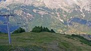 Archived webcam image showing Pelvoux Vallouise - Top station Préron on 12 Jul 2026 at 18:53