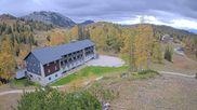 Archived webcam image showing Tauplitz - Haus Alpin at the Lawinenstein chairlift on 21 Oct 2026 at 14:39