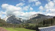 Archiviertes Webcam Bild: Angererhof in Tragöß: Blick nach Norden am 12.10.2026 um 10:42 Uhr