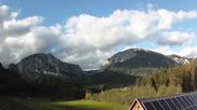 Archiviertes Webcam Bild: Angererhof in Tragöß: Blick nach Norden am 12.10.2026 um 16:42 Uhr