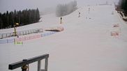 Archived webcam image showing Isaberg Mountain Resort - Familjebacken Slope on 28 Mar 2026 at 10:43