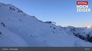 Archived webcam image showing Jerzens - Top station Hochzeiger 2.5 on 26 Feb 2026 at 07:54