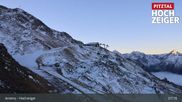 Archived webcam image showing Jerzens - Top station Hochzeiger 2.5 on 31 Oct 2026 at 07:44