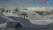 Archiviertes Webcam Bild: Sölden - Schwarze Schneid Mittelstation am 26 Feb 2026 um 15:53 Uhr
