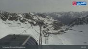 Archiviertes Webcam Bild: Sölden - Schwarze Schneid Mittelstation am 12.04.2026 um 09:55 Uhr