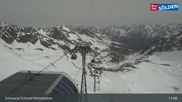 Archiviertes Webcam Bild: Sölden - Schwarze Schneid Mittelstation am 12.04.2026 um 11:55 Uhr