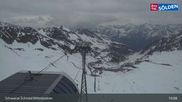 Archiviertes Webcam Bild: Sölden - Schwarze Schneid Mittelstation am 12.04.2026 um 19:09 Uhr