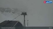 Archiviertes Webcam Bild: Sölden - Schwarze Schneid Mittelstation am 13.04.2026 um 07:05 Uhr