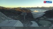 Archiviertes Webcam Bild: Sölden - Schwarze Schneid Mittelstation am 12.10.2026 um 08:18 Uhr