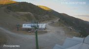 Archived webcam image showing Valdezcaray - Ski lift Principantes on 27 Jun 2026 at 07:11