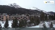 Archived webcam image showing Davos: Nordic Center on 16 Mar 2026 at 15:17