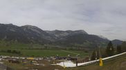 Archiviertes Webcam Bild: Hauser Kaibling: Talstation Gondelbahn - Wollis Kids Park & Skischule am 12.04.2026 um 14:54 Uhr
