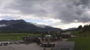 Archiviertes Webcam Bild: Hauser Kaibling: Talstation Gondelbahn - Wollis Kids Park & Skischule am 26.08.2026 um 08:15 Uhr