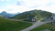 Archived webcam image showing Wildkogel-Arena: Top station Wildkogel gondola on 4 Jul 2026 at 07:42