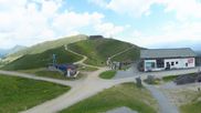 Archived webcam image showing Wildkogel-Arena: Top station Wildkogel gondola on 12 Jul 2026 at 12:47