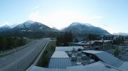 Archived webcam image showing Canmore - View over the town on 18 May 2026 at 14:34