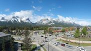 Archived webcam image showing Canmore - View over the town on 18 May 2026 at 18:34