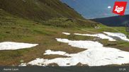 Archived webcam image showing Axamer Lizum - Karleiten lift and Snow Park on 4 Jun 2026 at 07:42