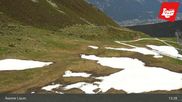 Archived webcam image showing Axamer Lizum - Karleiten lift and Snow Park on 4 Jun 2026 at 13:42