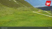 Archived webcam image showing Axamer Lizum - Karleiten lift and Snow Park on 10 Jul 2026 at 11:01