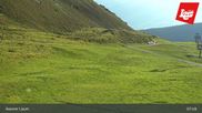 Archived webcam image showing Axamer Lizum - Karleiten lift and Snow Park on 9 Aug 2026 at 08:02