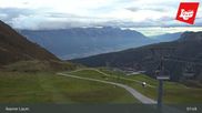 Archived webcam image showing Axamer Lizum - Karleiten lift and Snow Park on 8 Oct 2026 at 08:49