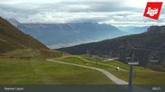 Archived webcam image showing Axamer Lizum - Karleiten lift and Snow Park on 8 Oct 2026 at 09:49