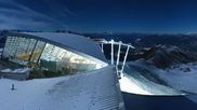 Archived webcam image showing Axamer Lizum: Hoadl-Haus und Top station Olympiabahn on 23 Oct 2026 at 00:18