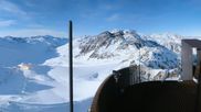 Archived webcam image showing Val Senales Glacier - Viewing platform Grawand on 26 Feb 2026 at 02:44