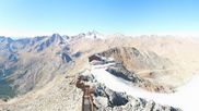 Archiviertes Webcam Bild: Schnalstaler Gletscher - Aussichtsplattform Grawandspitze am 22.09.2026 um 14:22 Uhr