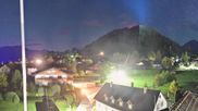 Archiviertes Webcam Bild: Gröbming: Blick auf Kirche und Panoramabad am 26.08.2026 um 04:24 Uhr