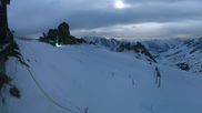 Archived webcam image showing Hintertux Glacier - Top station Gefrorene Wand on 4 May 2026 at 02:03