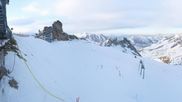 Archived webcam image showing Hintertux Glacier - Top station Gefrorene Wand on 4 May 2026 at 06:03