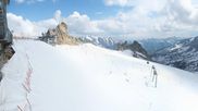Archived webcam image showing Hintertux Glacier - Top station Gefrorene Wand on 20 Jun 2026 at 16:35