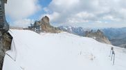 Archived webcam image showing Hintertux Glacier - Top station Gefrorene Wand on 12 Jul 2026 at 16:13